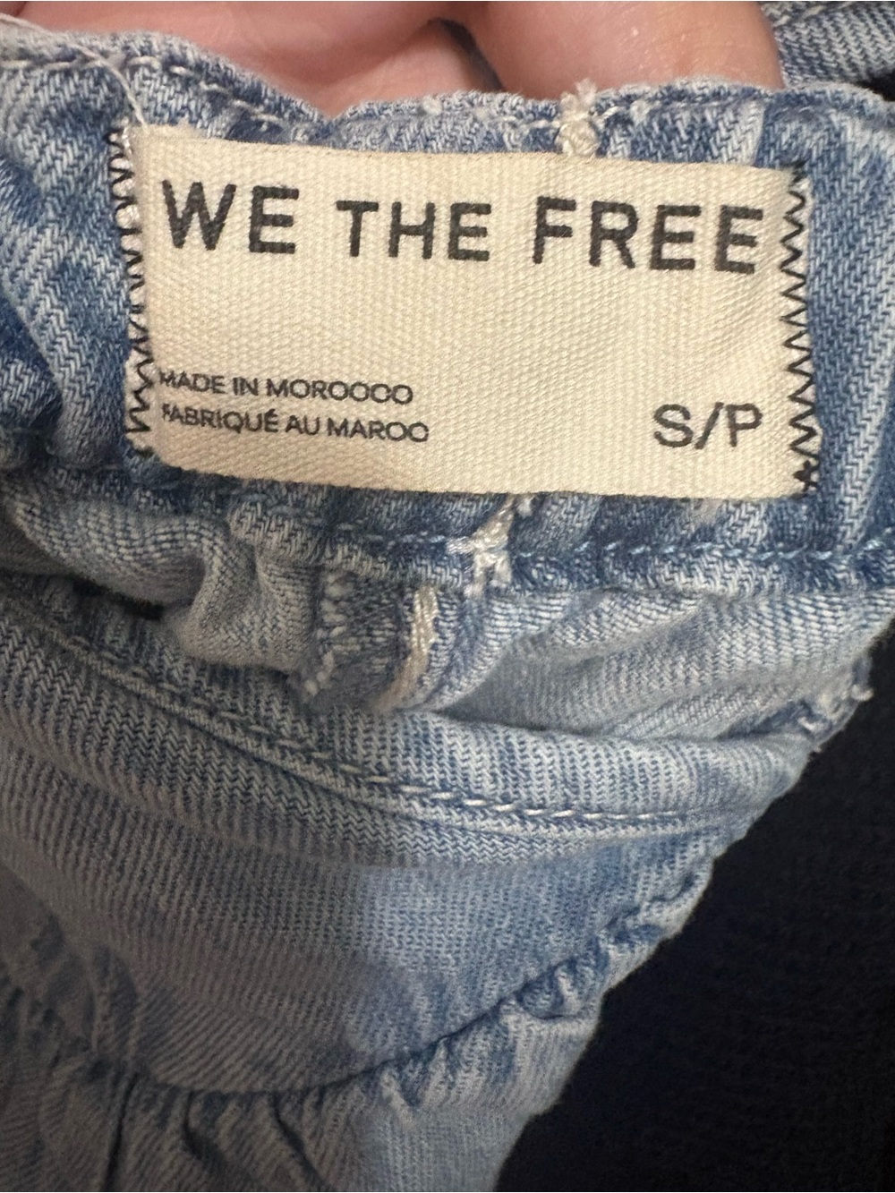 We The Free Light Blue Denim Button Romper - Picture 4 of 4